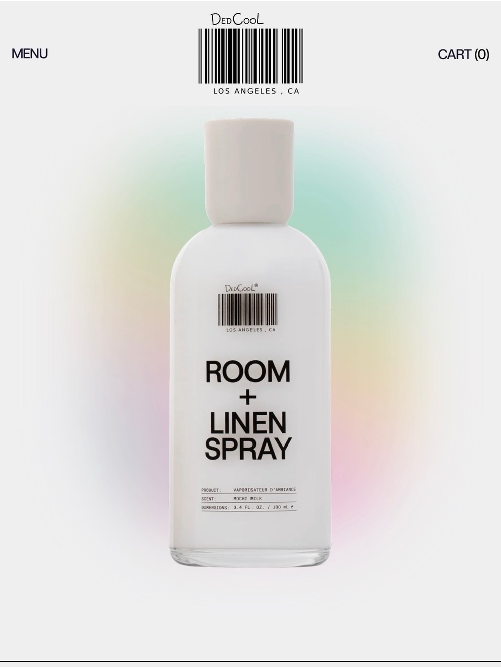 DedCool White Room + Linen Spray